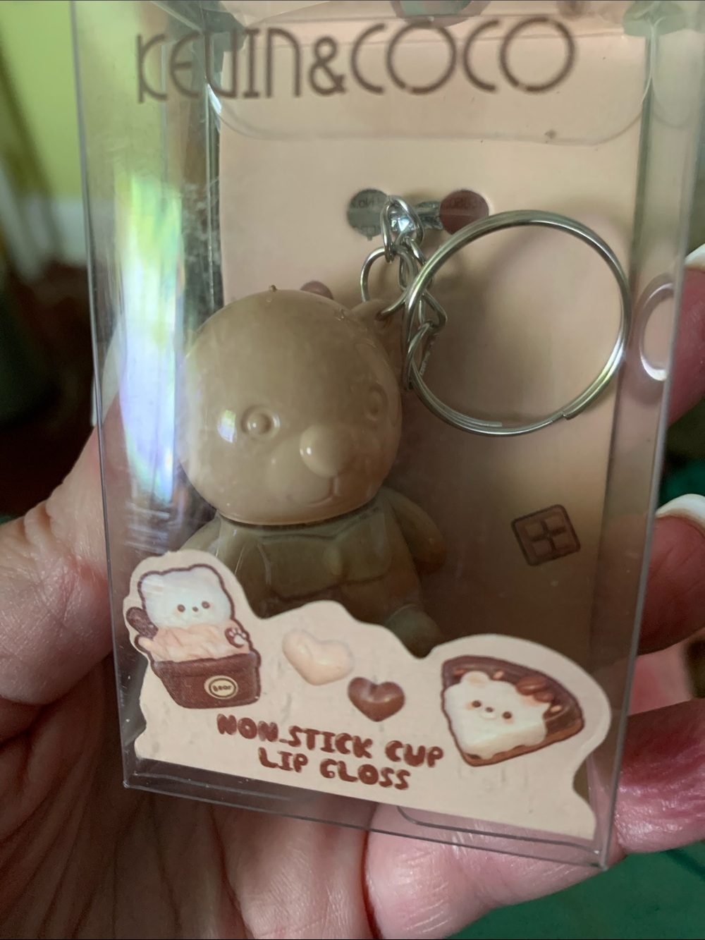 Kevin & Coco Bear lip gloss Keychain